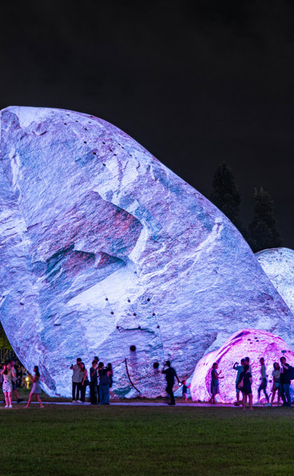 We invite you to experience the presence of this larger-than-life temporary sculpture, which will encompass Prahran Square day and night from August 1 – August 17.