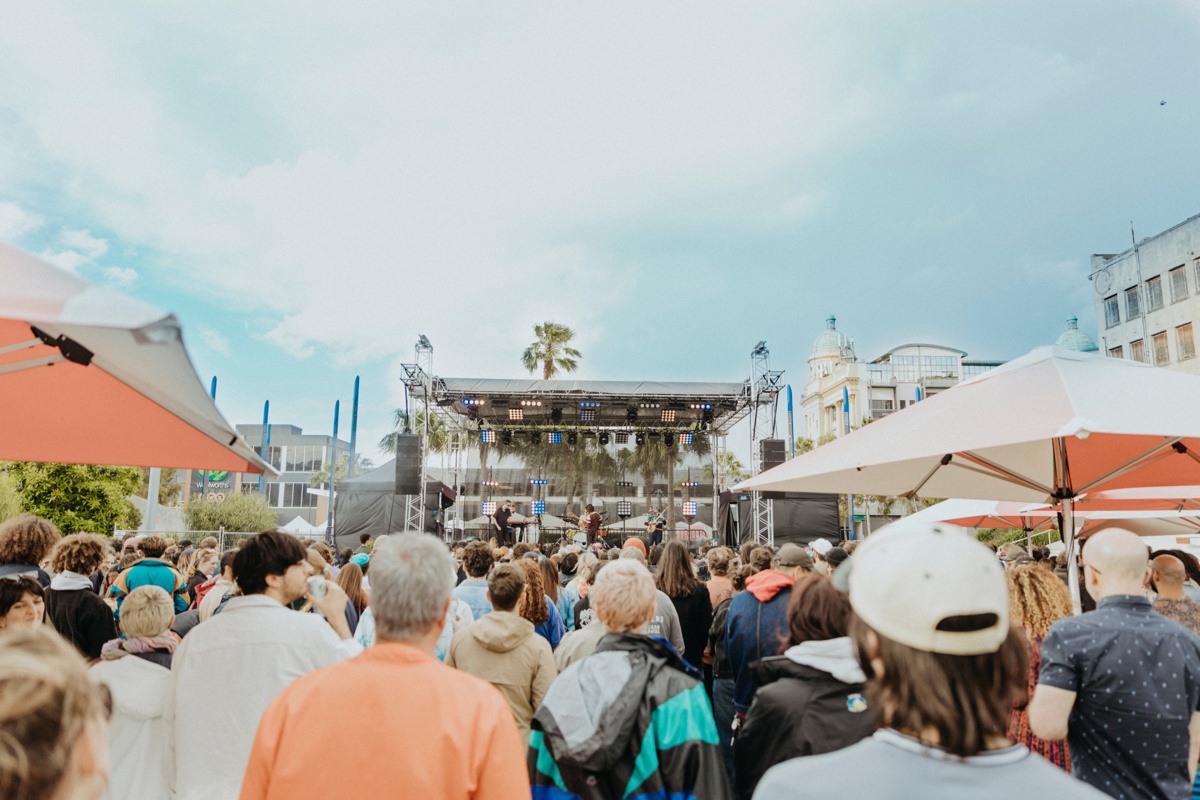 Mildlife performing live at Prahran Square Block Party 2022