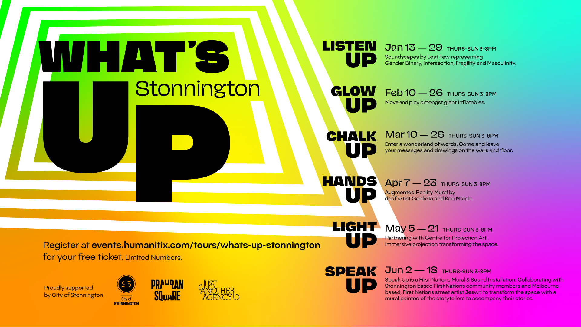 What's Up Stonnington at Prahran Square by Just Another Agency